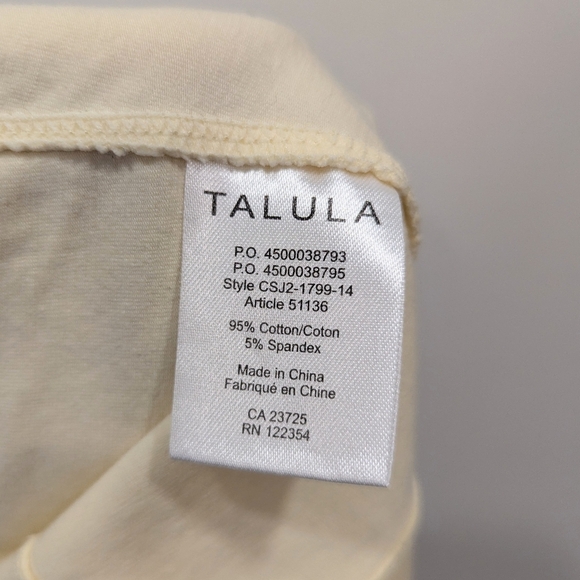 Talula Pastel Yellow Bustier Style Crop Top - Picture 4 of 4